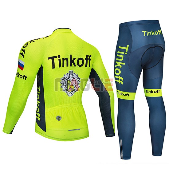 Maglia Tinkoff Manica Lunga 2020 Giallo